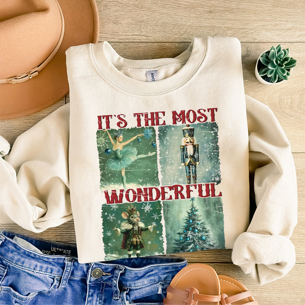 Retro Nutcracker Christmas PNG, Preppy Christmas Png, Holiday Vibes Png, Nutcracker Ballet Png, Christmas Tree, Wonderful Time, Sublimation S125