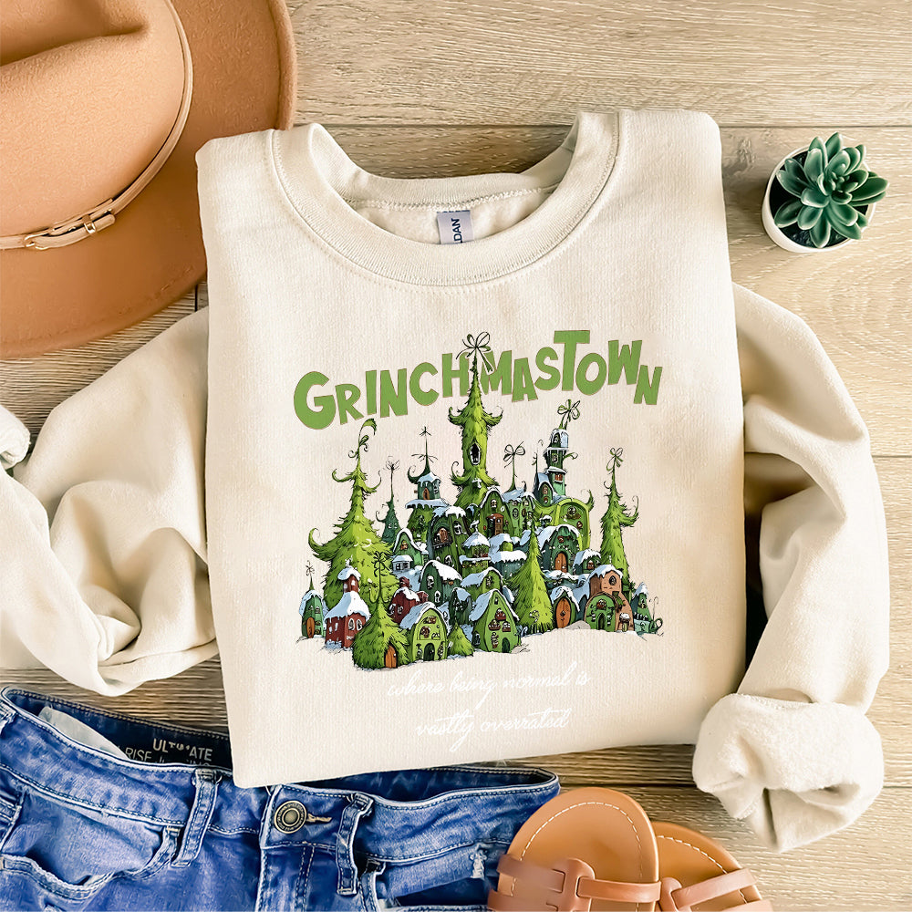 Small Town Grinchmas, Merry Grichmas Png, Retro Christmas png, Christmas Png, Grinc Png,Retro Christmas Characters png, Trendy Christmas Png S135 2 SNA