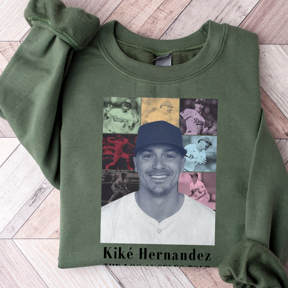 Kik? Hernandez The Los Angeles Tour Vintage Comfort Colors Shirt, Los Angeles Baseball Retro T-Shirt, Baseball Game Day Shirt, For Her T12