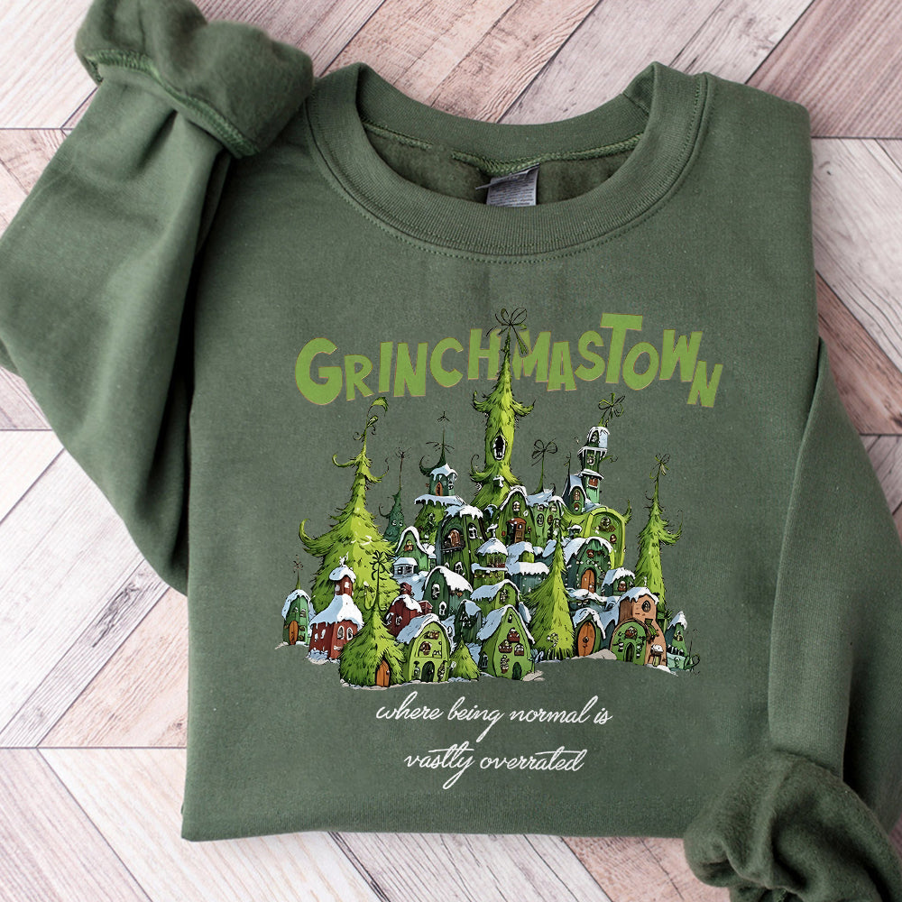 Small Town Grinchmas, Merry Grichmas Png, Retro Christmas png, Christmas Png, Grinc Png,Retro Christmas Characters png, Trendy Christmas Png S135 2 SNA