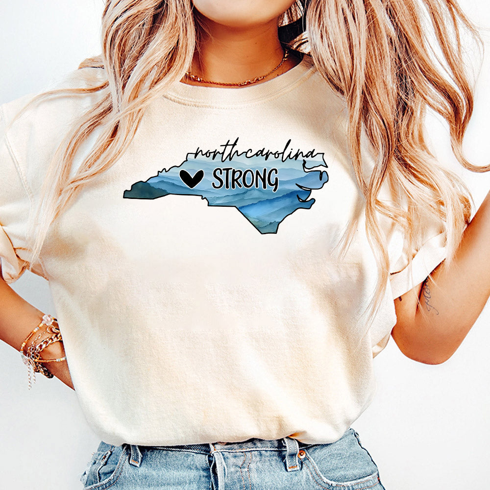North Carolina Strong Shirt, Western NC Hurricane Tee, Stay Strong North Carolina Shirt, Hurricane Helene Shirt TD1710 08