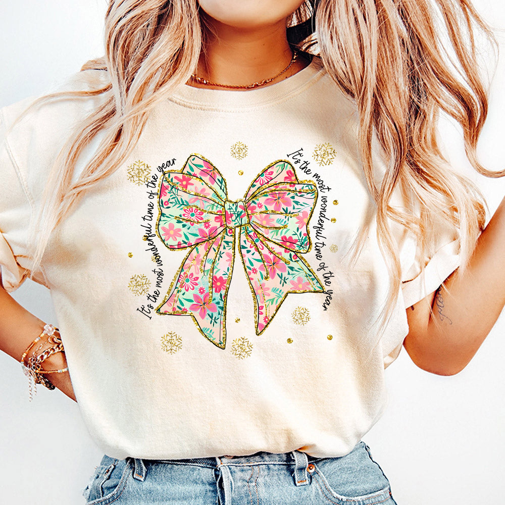 Pink floral christmas coquette png bundle, Pink Green brushstroke merry png, christmas png, christmas tree png, nutcracker png, Floral cross PNG1510 07 3 NPN