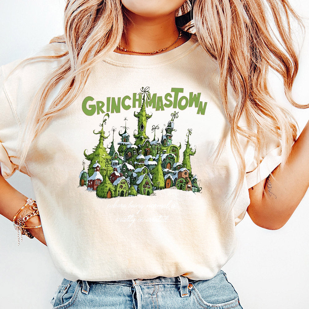 Small Town Grinchmas, Merry Grichmas Png, Retro Christmas png, Christmas Png, Grinc Png,Retro Christmas Characters png, Trendy Christmas Png S135 2 SNA