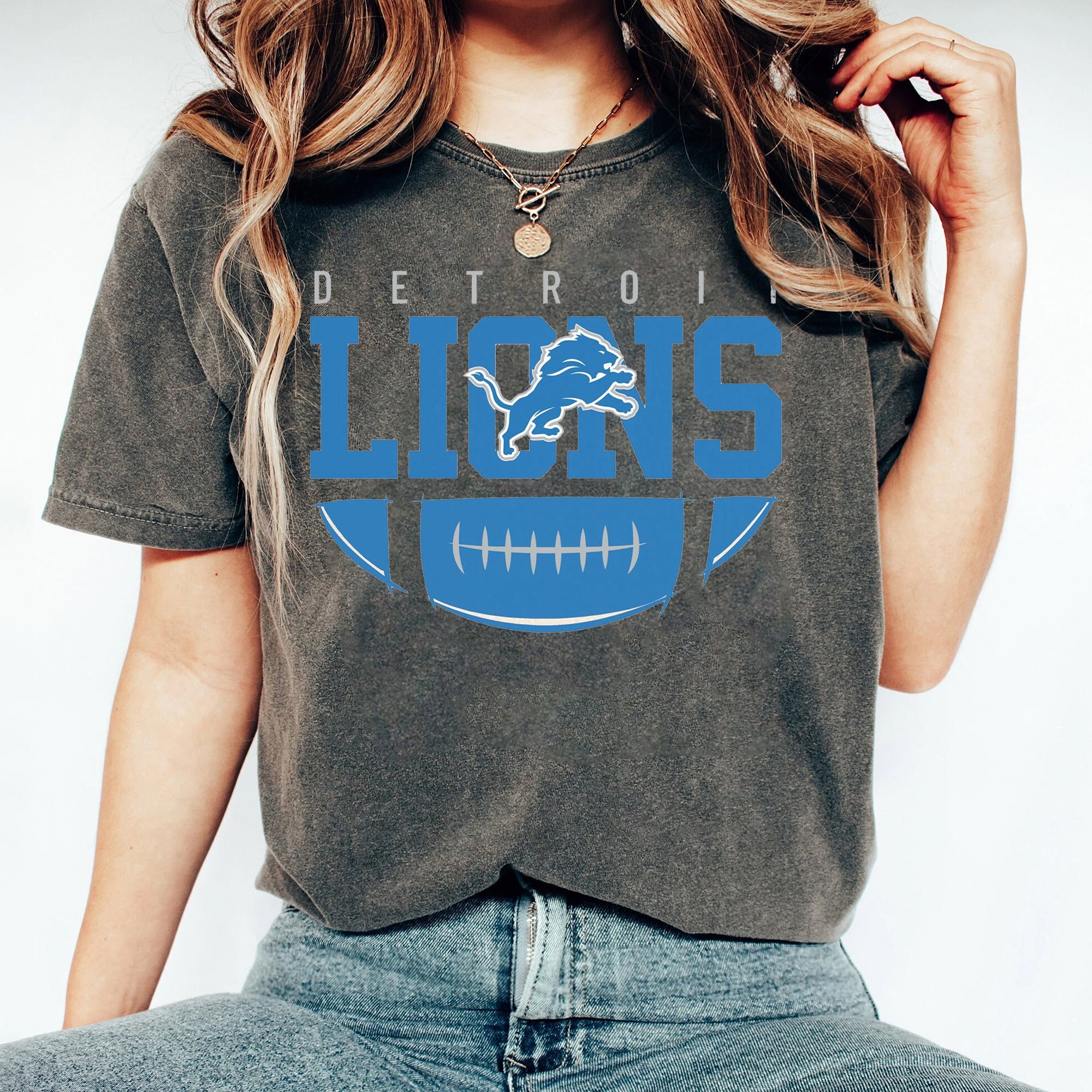 Detroit Football Shirt, Detroit Football Baby Onesie, Detroit Lions Football Shirt, Detroit Fans  Shirt, Gameday Football Tee BBB