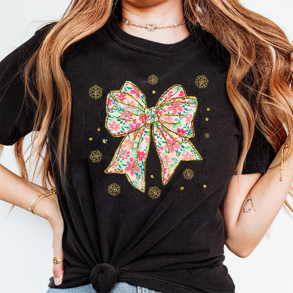 Pink floral christmas coquette png bundle, Pink Green brushstroke merry png, christmas png, christmas tree png, nutcracker png, Floral cross PNG1510 07 3 NPN