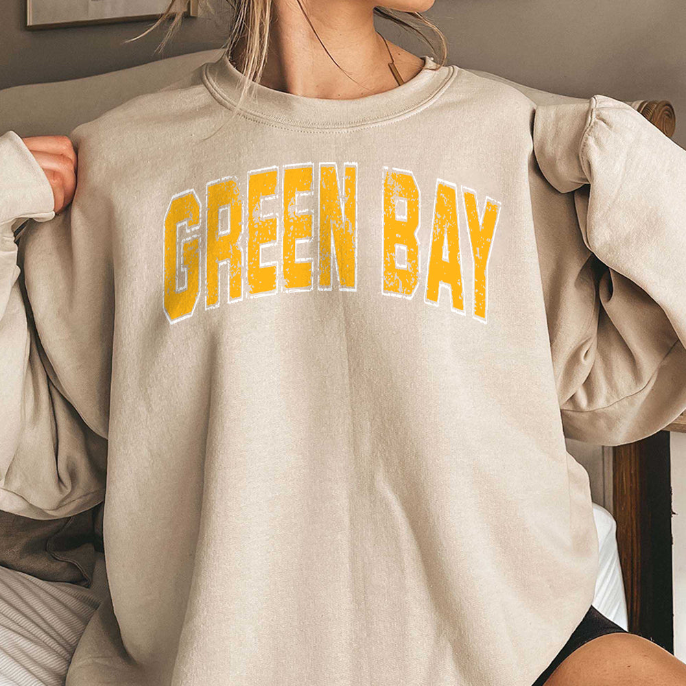 Vintage Green Bay Sweatshirt, Green Bay Football Shirt, Green Bay T-Shirt, Vintage Green Bay Football Women Crewneck, Football Season Shirt DDD