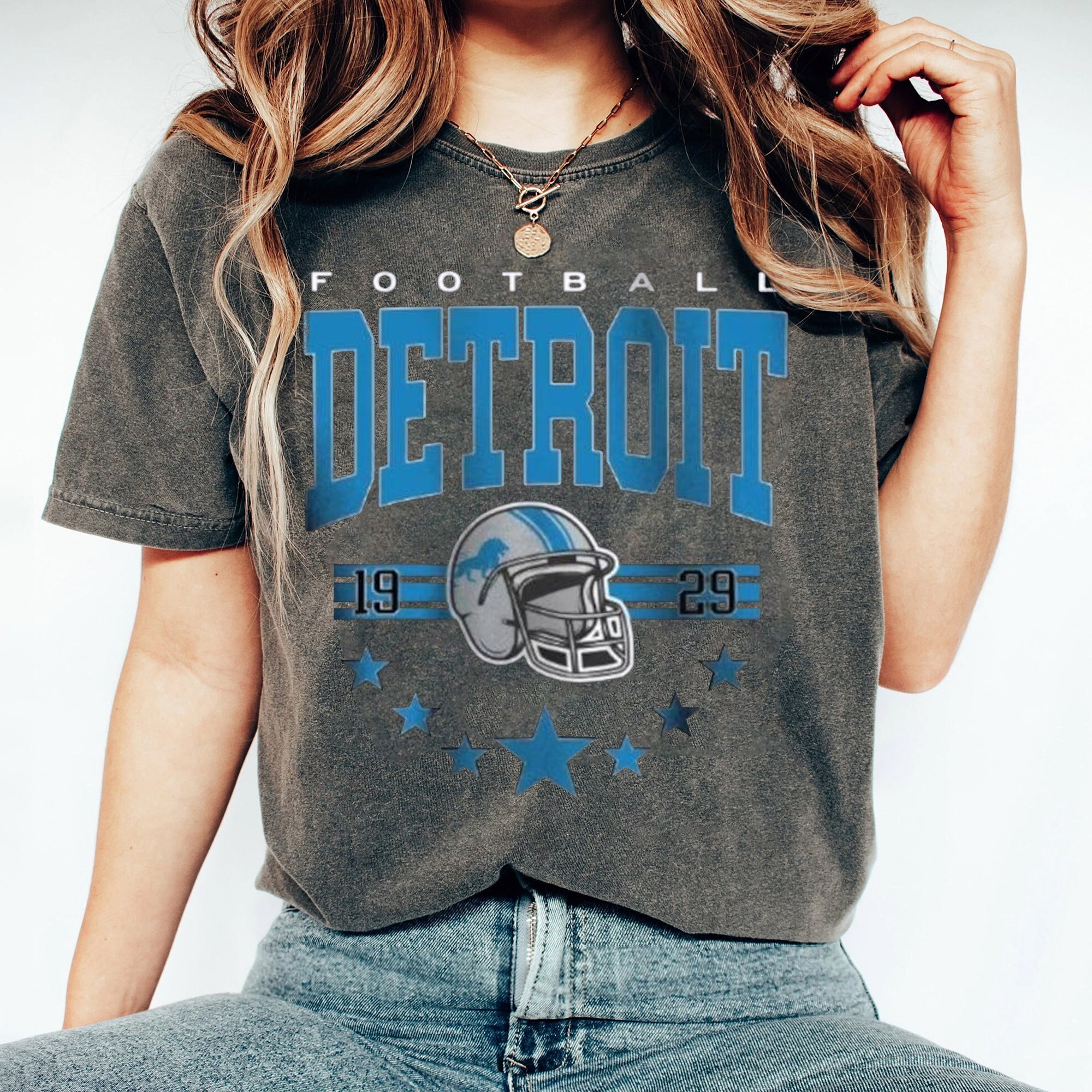 Detroit Football Shirt, Detroit Football Sweatshirt, Vintage Style Detroit Football shirt, Sunday Football DDD