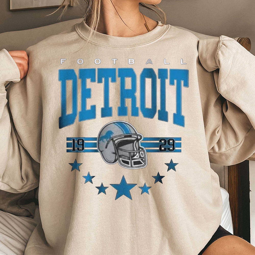 Detroit Football Shirt, Detroit Football Sweatshirt, Vintage Style Detroit Football shirt, Sunday Football DDD