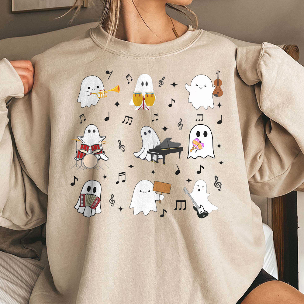 Music Teacher Shirt, Halloween Music Shirt, Halloween Music Teacher Shirt, Music Education T-shirt, Concert Shirt, Music Lover Shirt 1 FFF TDCAO