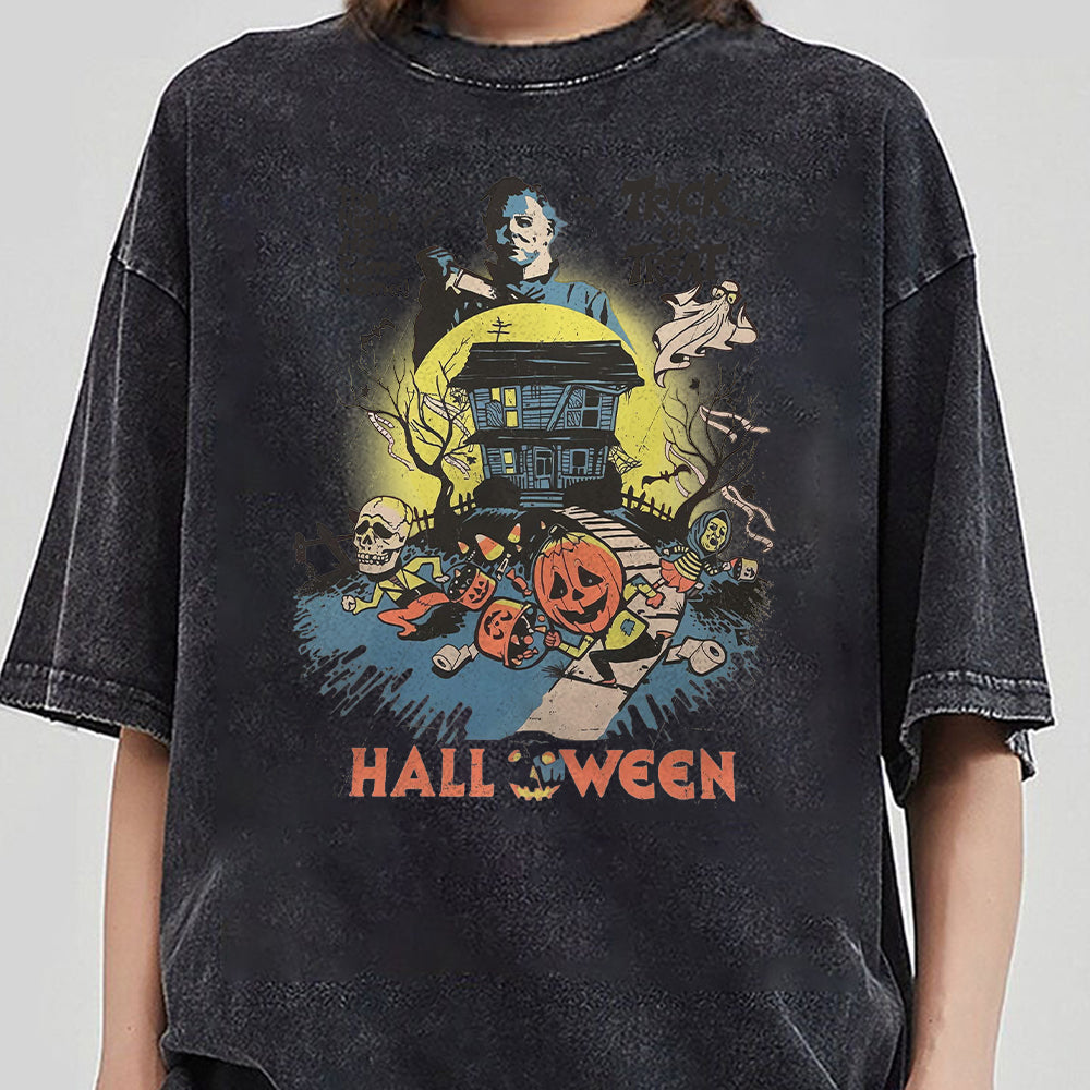 Vintage Halloween Michael Myers Shirt, Retro Michael Myers Halloween T-shirt, The Night He Came Home, Halloween Horror Movies Shirt NNN