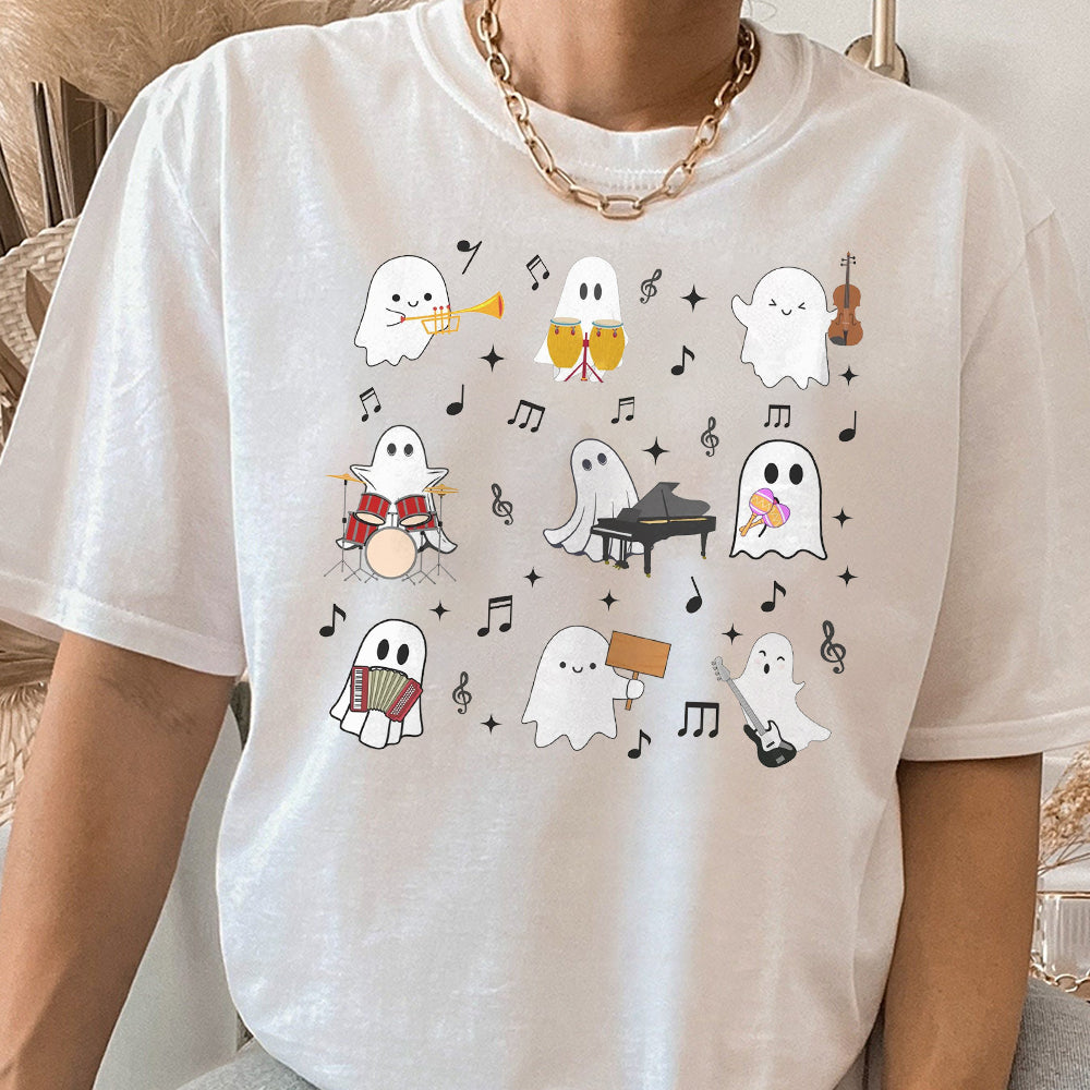 Music Teacher Shirt, Halloween Music Shirt, Halloween Music Teacher Shirt, Music Education T-shirt, Concert Shirt, Music Lover Shirt 1 FFF TDCAO