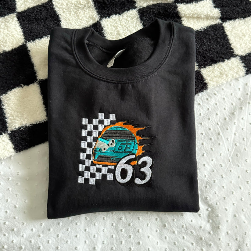 George Russell Helmet Embroidered T-shirt EM1209T