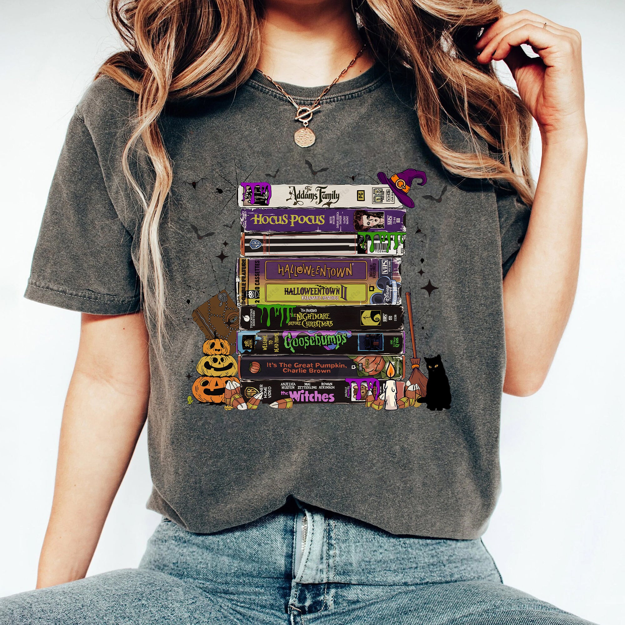 Halloween Movies VHS Shirt, VHS Tapes, Witch Halloween Gift, Halloween  Shirt, 90s VHS Shirt, 90s Style Halloween Shirt, 90s Halloween Shirt CCC