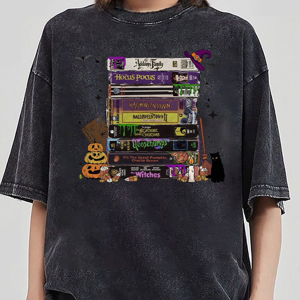 Halloween Movies VHS Shirt, VHS Tapes, Witch Halloween Gift, Halloween  Shirt, 90s VHS Shirt, 90s Style Halloween Shirt, 90s Halloween Shirt CCC