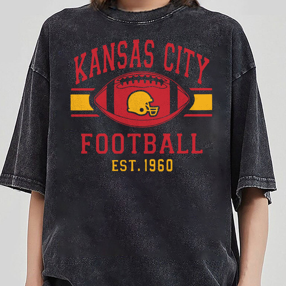 Kansas City Football Shirts Shirt, Trendy Kansas City Fan Shirts, Football Crewneck,Kansas City Tshirt,Game Day Tees, Taylor Travis BBB