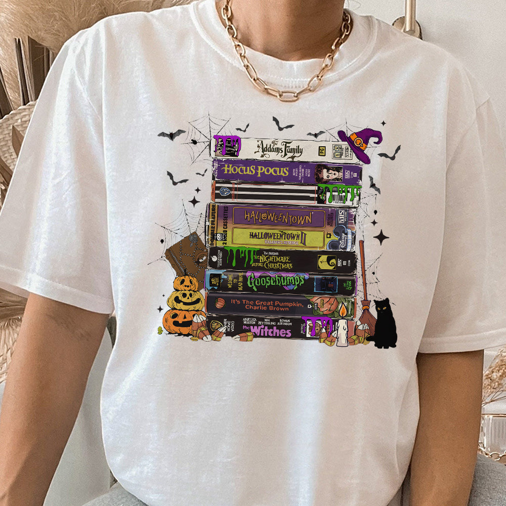 Halloween Movies VHS Shirt, VHS Tapes, Witch Halloween Gift, Halloween  Shirt, 90s VHS Shirt, 90s Style Halloween Shirt, 90s Halloween Shirt CCC