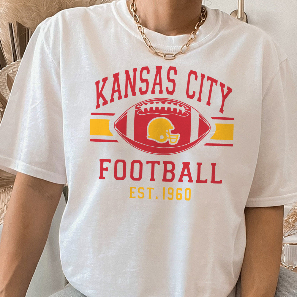 Kansas City Football Shirts Shirt, Trendy Kansas City Fan Shirts, Football Crewneck,Kansas City Tshirt,Game Day Tees, Taylor Travis BBB