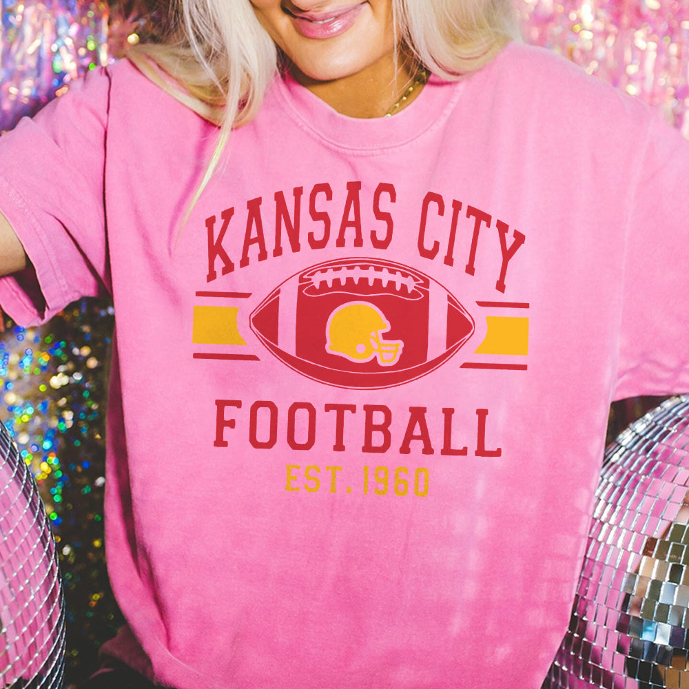 Kansas City Football Shirts Shirt, Trendy Kansas City Fan Shirts, Football Crewneck,Kansas City Tshirt,Game Day Tees, Taylor Travis BBB