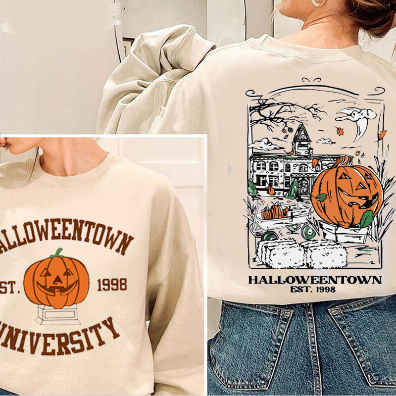 Halloween Town University Teacher Two Sided Sweatshirt 2MAT88