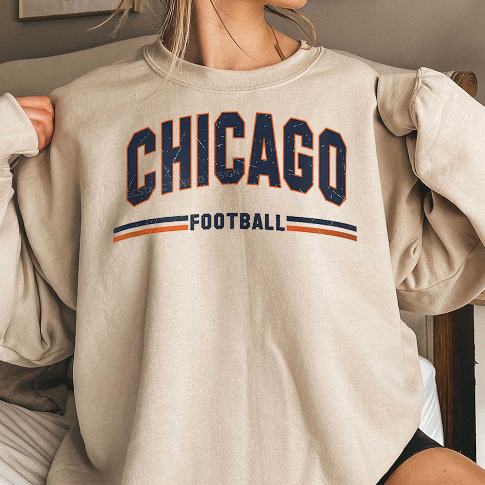 Vintage Chicago Football Shirt, Distressed Chicago Football T Shirt, sr, Chi Football, Chicago Football Fan, For Women and Men KKK