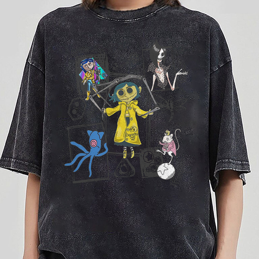 Retro Coraline Shirt, Vintage Halloween Coraline Shirt, Spooky movie Tee, Coraline Doll Shirt, Coraline Best For Coraline Movie Retro Horror 3 JJJ