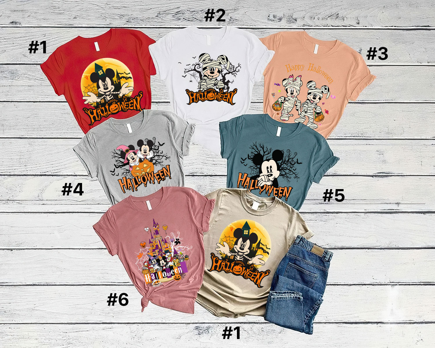 Disney Halloween Shirt, Disney Shirt, Halloween Matching Shirts, Disney Matching Shirts, Disney Trip Shirts, Disneyland Tee DH1907 02