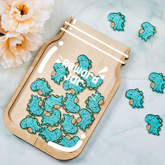 Personalized Fill The Jar With Dinosaur Teacher Reward Jar rejar