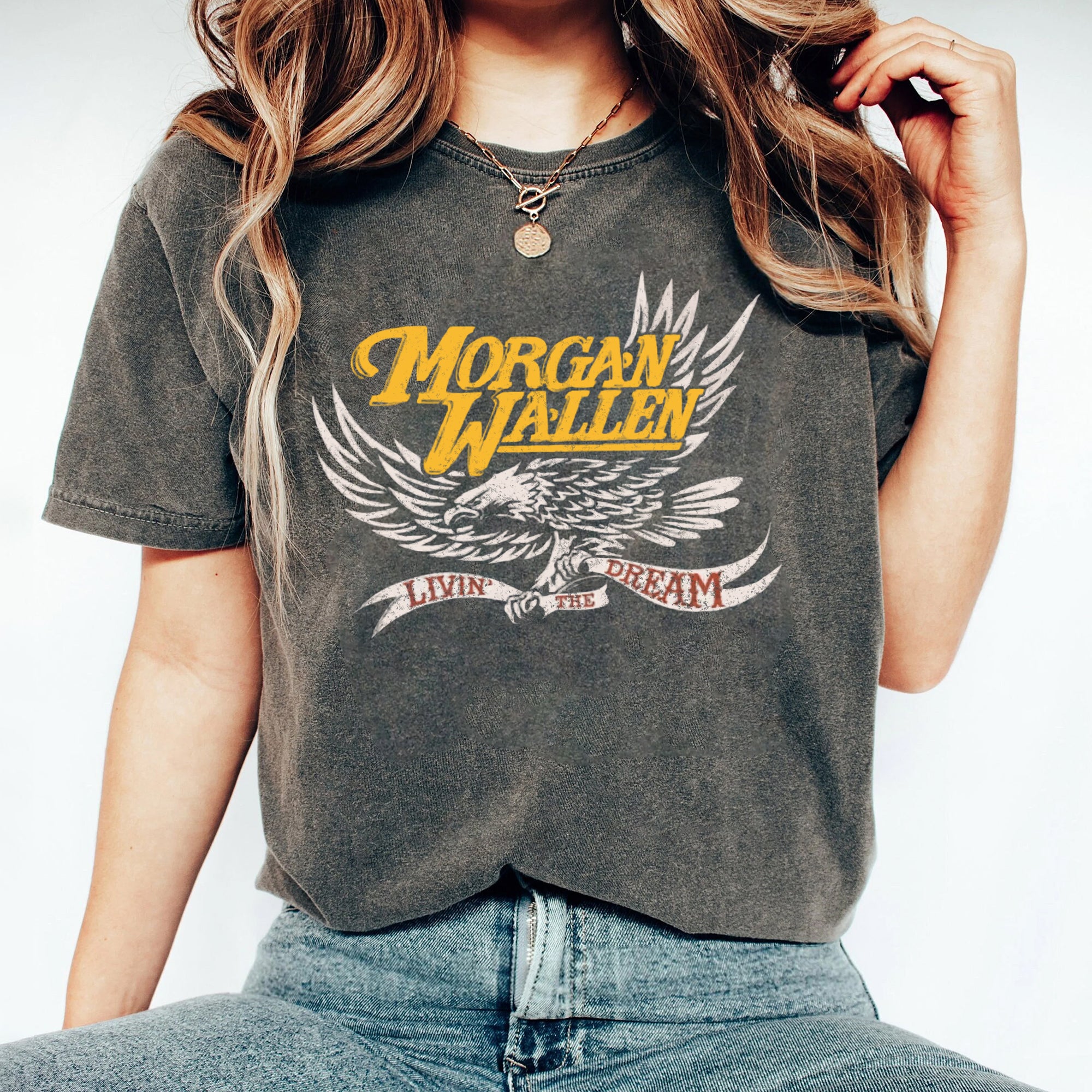 Morgan Wallen Shirt, s Shirt, Livin The Dream Shirt, Retro Country Music Shirt, Music Lover Shirt, Concert Shirt, Wallen Shirt GGG