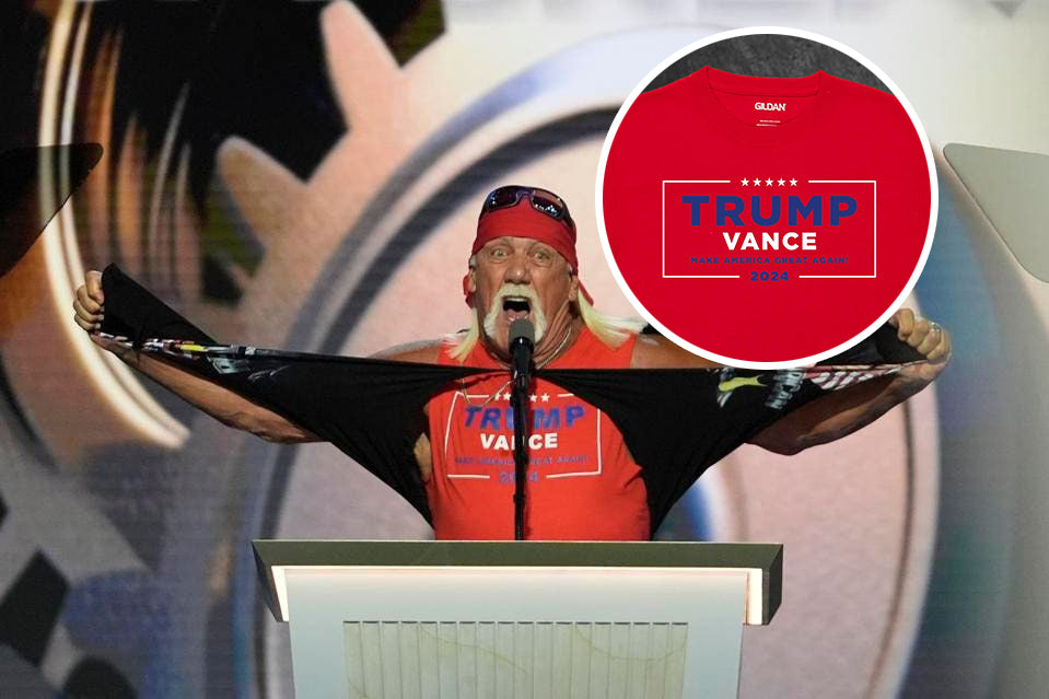 Hulk Hogan Trump Vance Tanktop Red Shirt