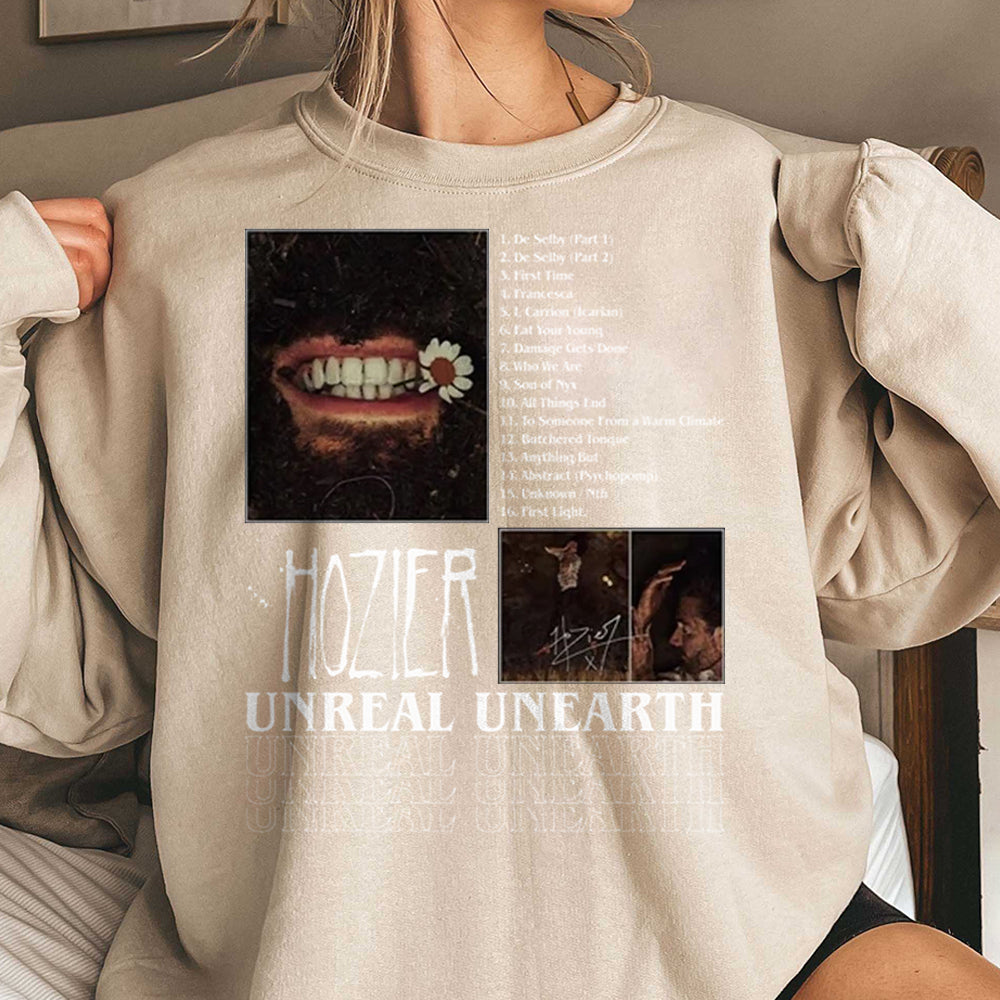 Hozier Sweatshirt, 2024 Music Concert, Hozier Tour 2024, 2024 Tour T-Shirt, Hozier Tour Shirt, Unreal Unearth Shirt, Unreal Unearth Tour EEE
