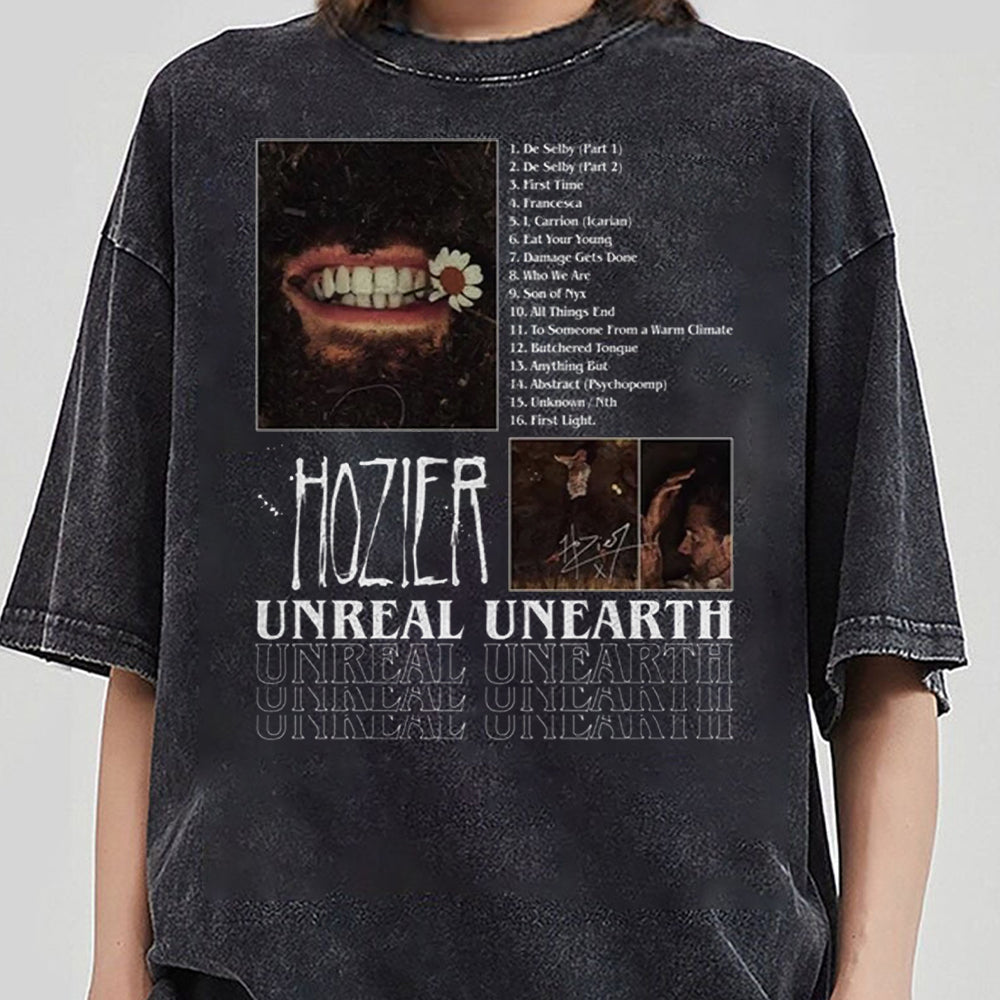 Hozier Sweatshirt, 2024 Music Concert, Hozier Tour 2024, 2024 Tour T-Shirt, Hozier Tour Shirt, Unreal Unearth Shirt, Unreal Unearth Tour EEE