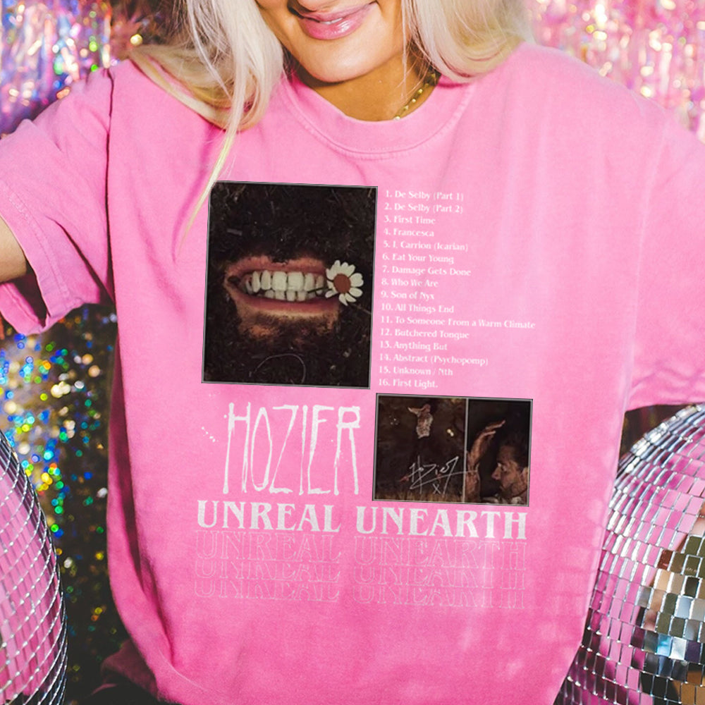 Hozier Sweatshirt, 2024 Music Concert, Hozier Tour 2024, 2024 Tour T-Shirt, Hozier Tour Shirt, Unreal Unearth Shirt, Unreal Unearth Tour EEE