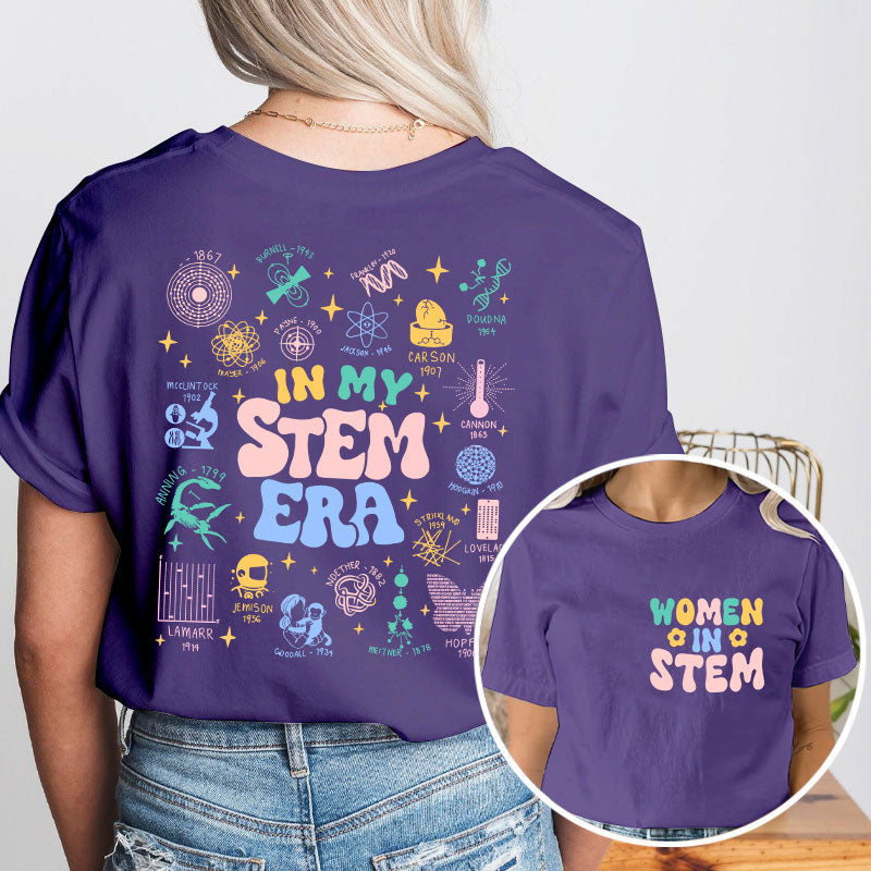 Cool Science In My Stem Era Teacher Two Sided T-Shirt 2MAT88