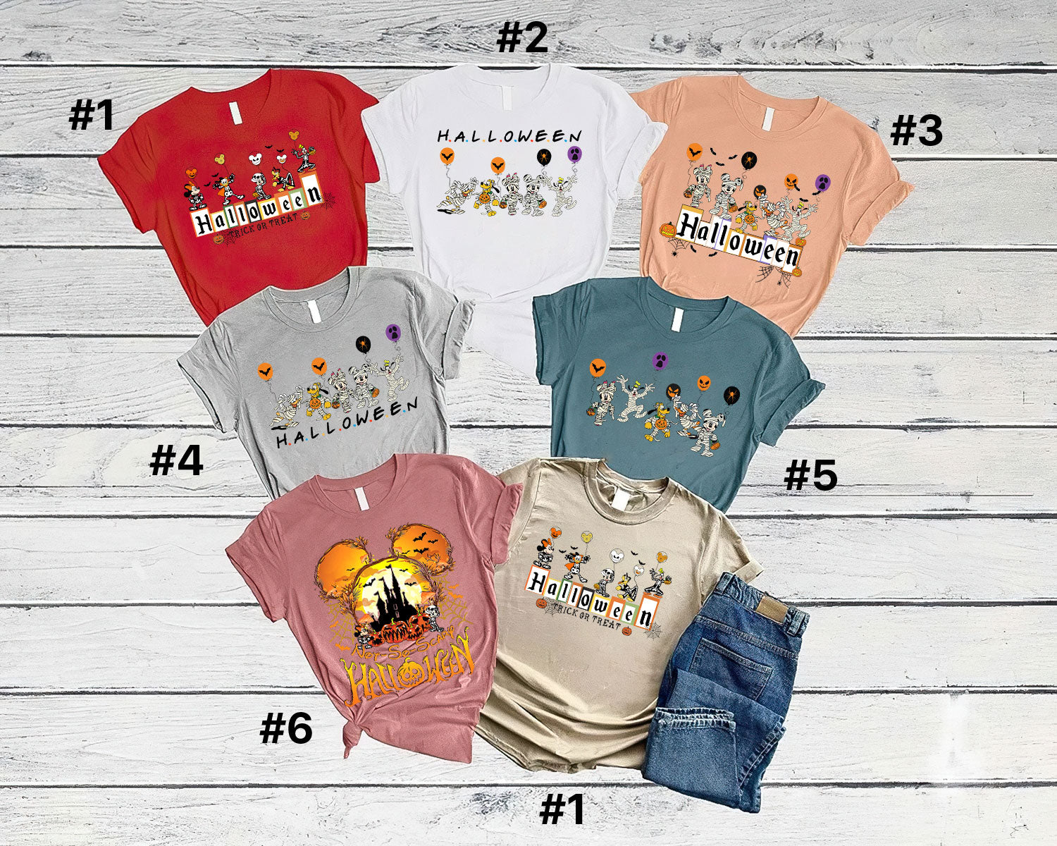 Disney Halloween Shirt, Disney Shirt, Halloween Matching Shirts, Disney Matching Shirts, Disney Trip Shirts, Disneyland Tee DH1907 04