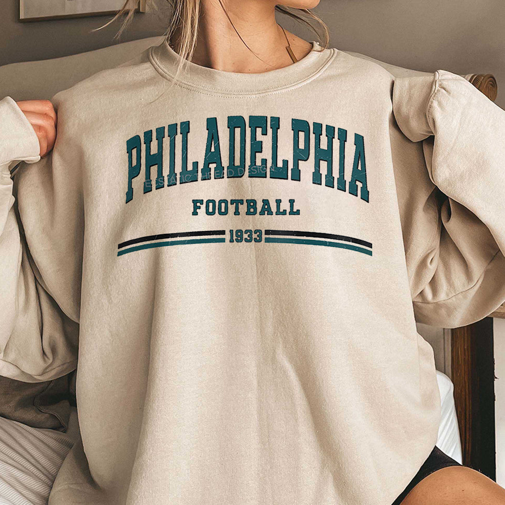 Vintage Philadelphia Football Shirt Long Sleeve, Distressed Philadelphia Football Tshirt, s, Bird Gang, For Women & Men KKK