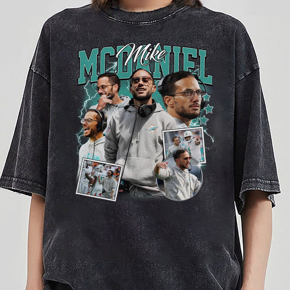 Mike McDaniel Football Sweatshirt, Game Day 90s Retro Graphic Tee, Vintage Football Bootleg Gift Unisex Shirt, Best Gift Ever FFF