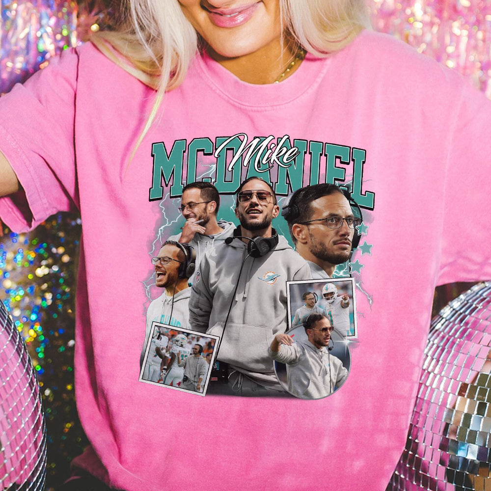 Mike McDaniel Football Sweatshirt, Game Day 90s Retro Graphic Tee, Vintage Football Bootleg Gift Unisex Shirt, Best Gift Ever FFF