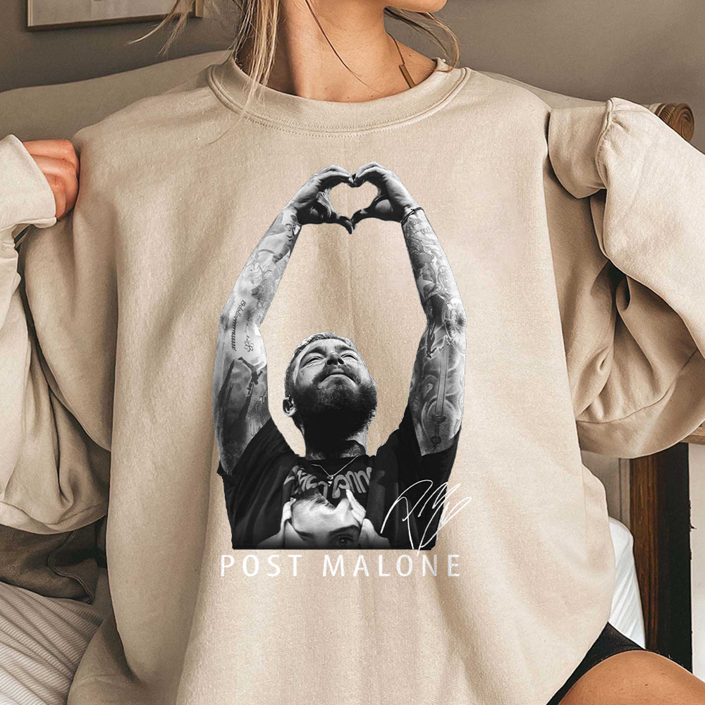 Vintage Post Malone Shirt, Posty Rapper Shirt, Country Music Sweatshirt, Morgan Wallen Hoodie, Festival Sweater, Western Style Concert Top JJJ TDCAO