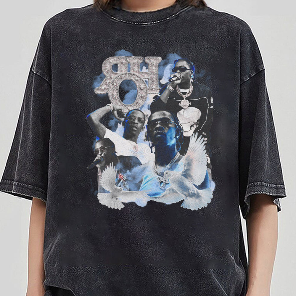 Rich Homie Quan T-Shirt, RIP Rich Homie Quan, Unisex Heavy Cotton Tee, Memorial Tee Gift, Hip Hop Music Fan Shirt, Custom Tribute Shirt, GGG