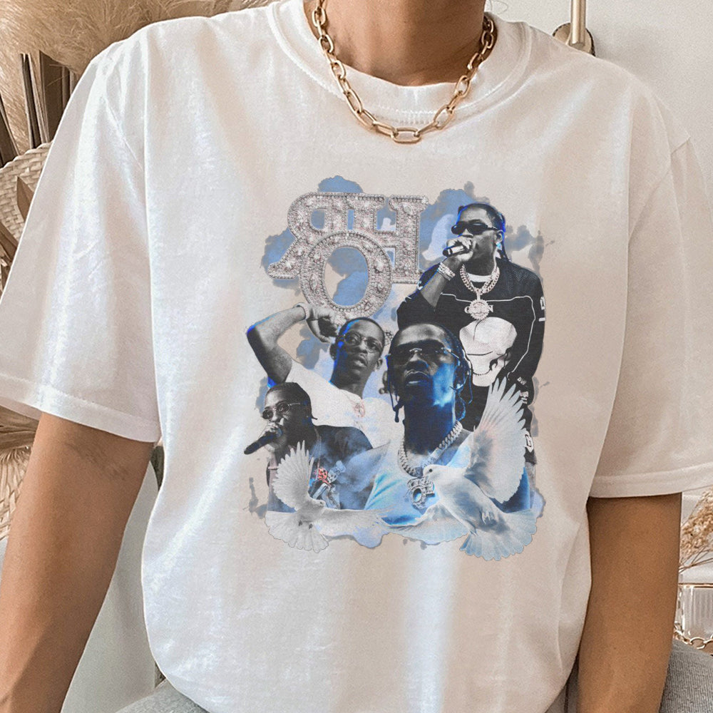 Rich Homie Quan T-Shirt, RIP Rich Homie Quan, Unisex Heavy Cotton Tee, Memorial Tee Gift, Hip Hop Music Fan Shirt, Custom Tribute Shirt, GGG