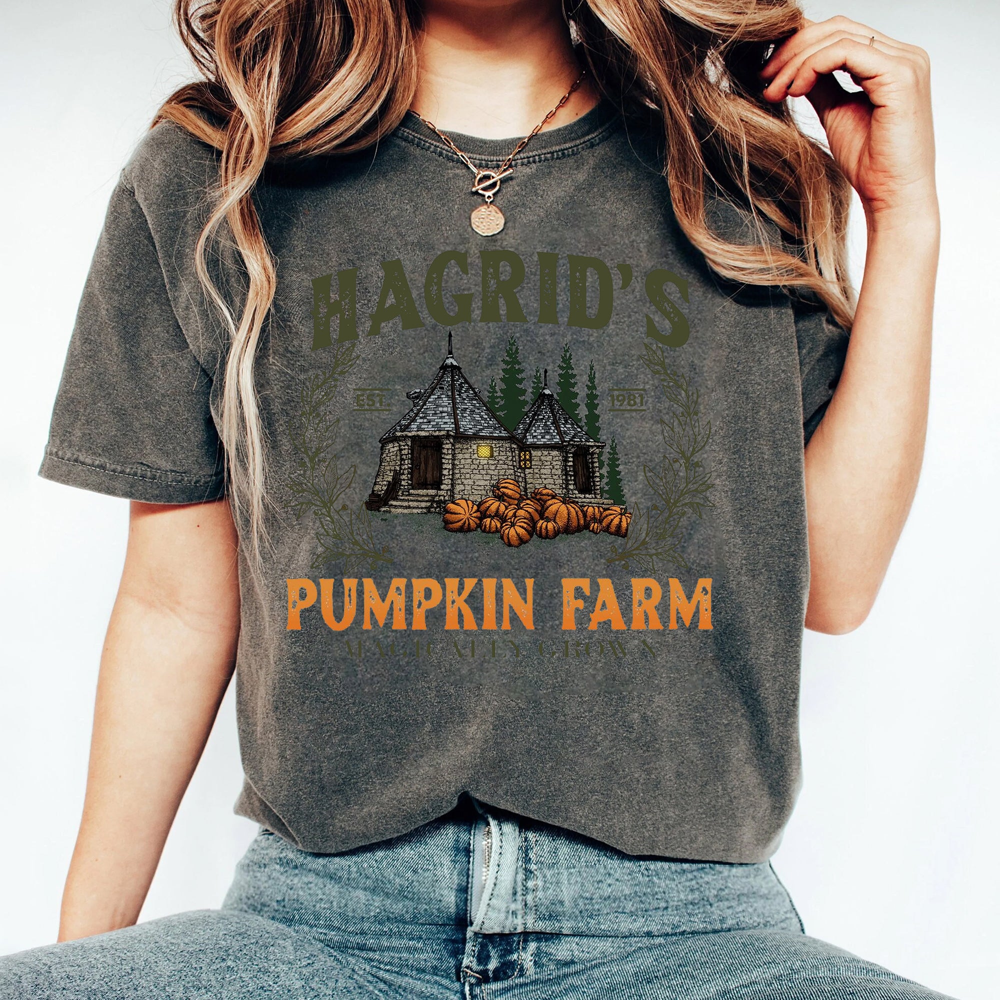 Hagrid's Pumpkin Farm Sweatshirt, Thanksgiving 2024, Fall Sweatshirt, Halloween Sweatshirt, Pumpkin Sweatshirt, Fall Shirt BBB