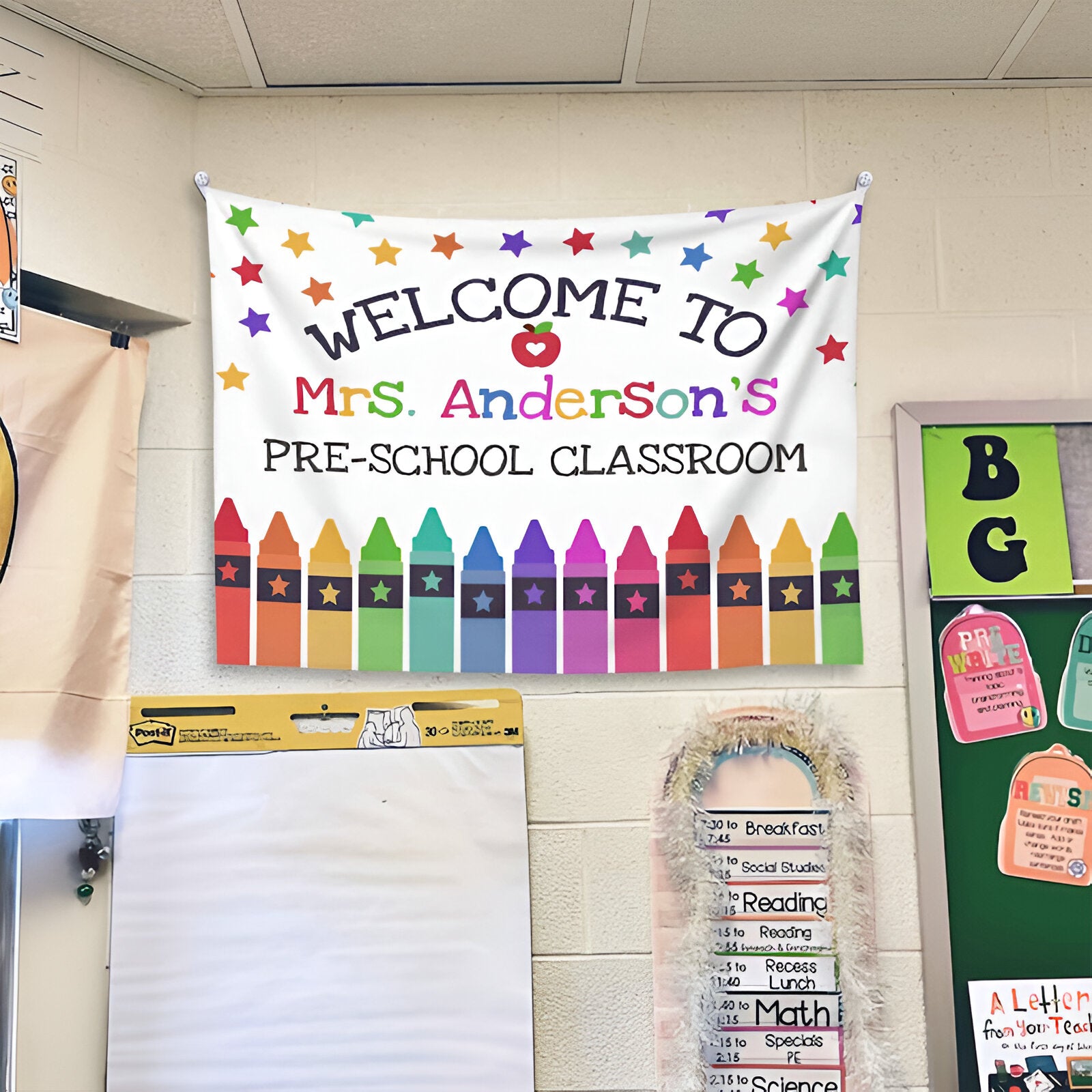 Personalized Welcome To My Class Teacher Classroom Tapestry Tapes