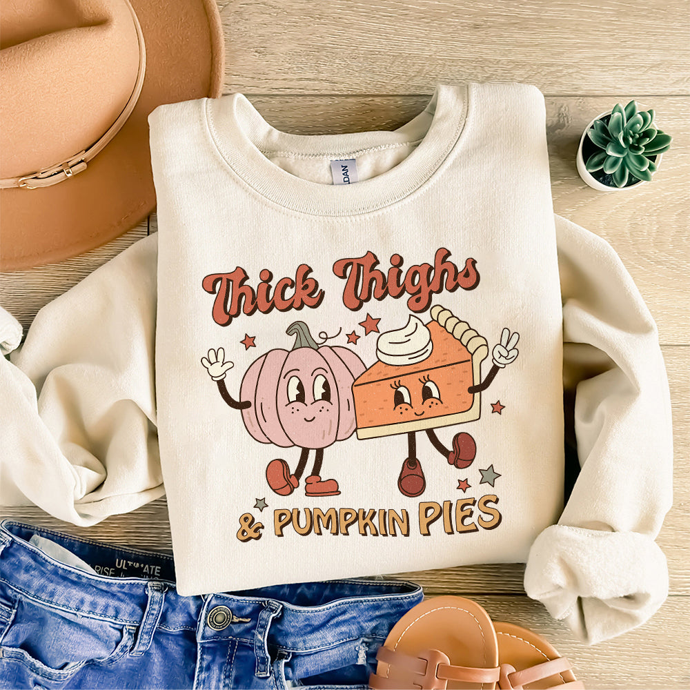Pumpkin Pies Png, Pumpkin Pie Png, Thick Thighs Png, Thanksgiving Png for Women, Thanksgiving Png SNA