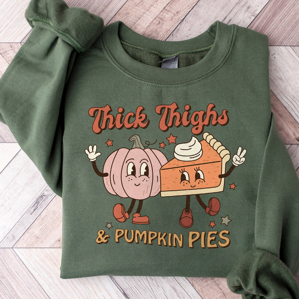 Pumpkin Pies Png, Pumpkin Pie Png, Thick Thighs Png, Thanksgiving Png for Women, Thanksgiving Png SNA