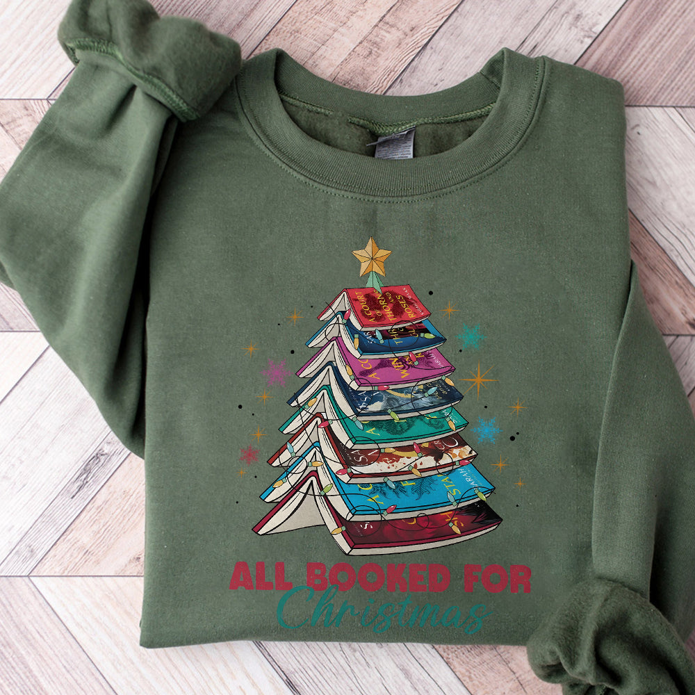 Acotar All Booked for Christmas PNG Digital Download, SJM Book Lover Shirt Designs, Bookish Xmas PNG Clipart, Christmas Book Lover TShirt S216 SNA