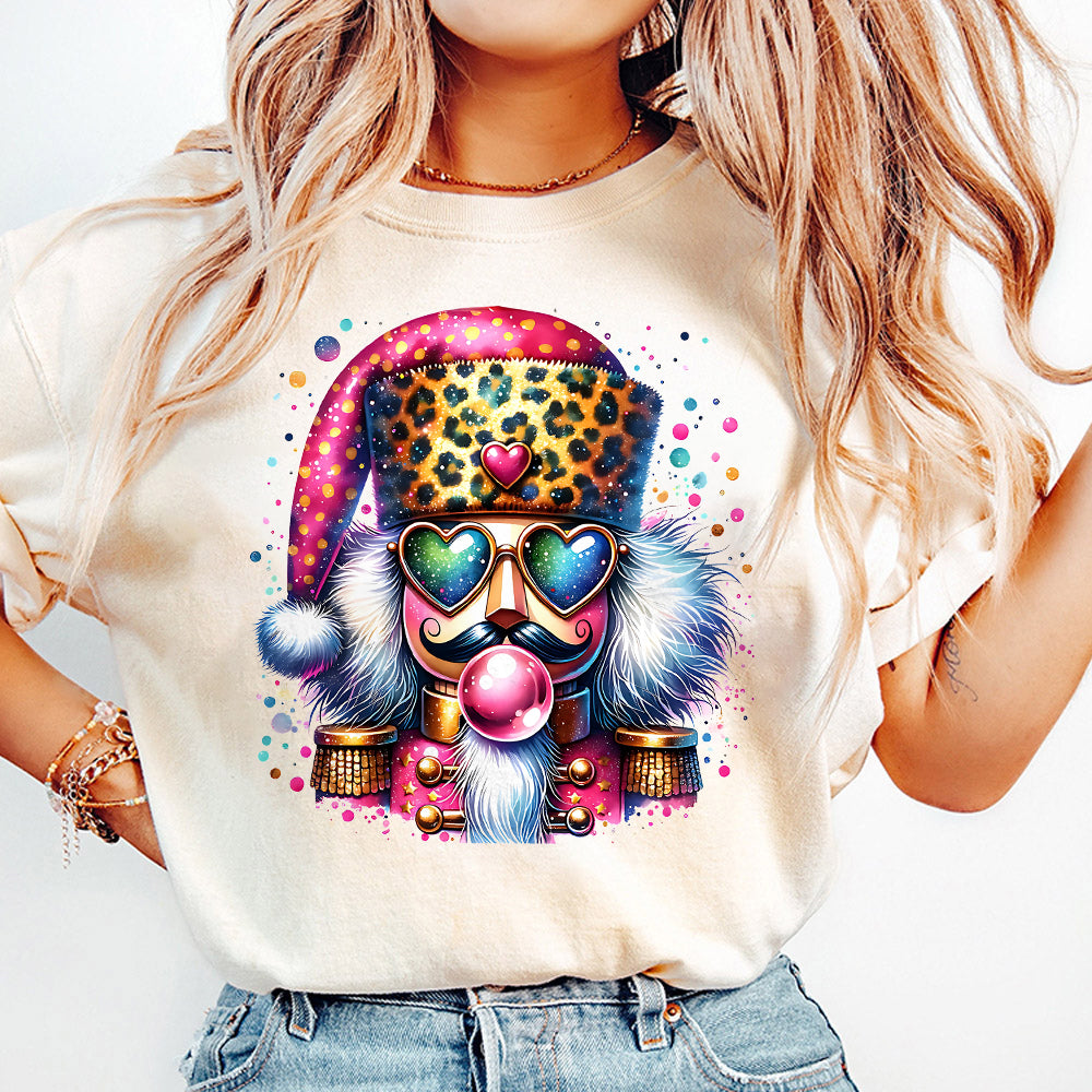 Retro Nutcracker Christmas Blowing Bubble Vintage Merry Christmas Png Xmas Holiday Png Christmas Sublimation Design Funny Nutcracker PNG S83 SACH26