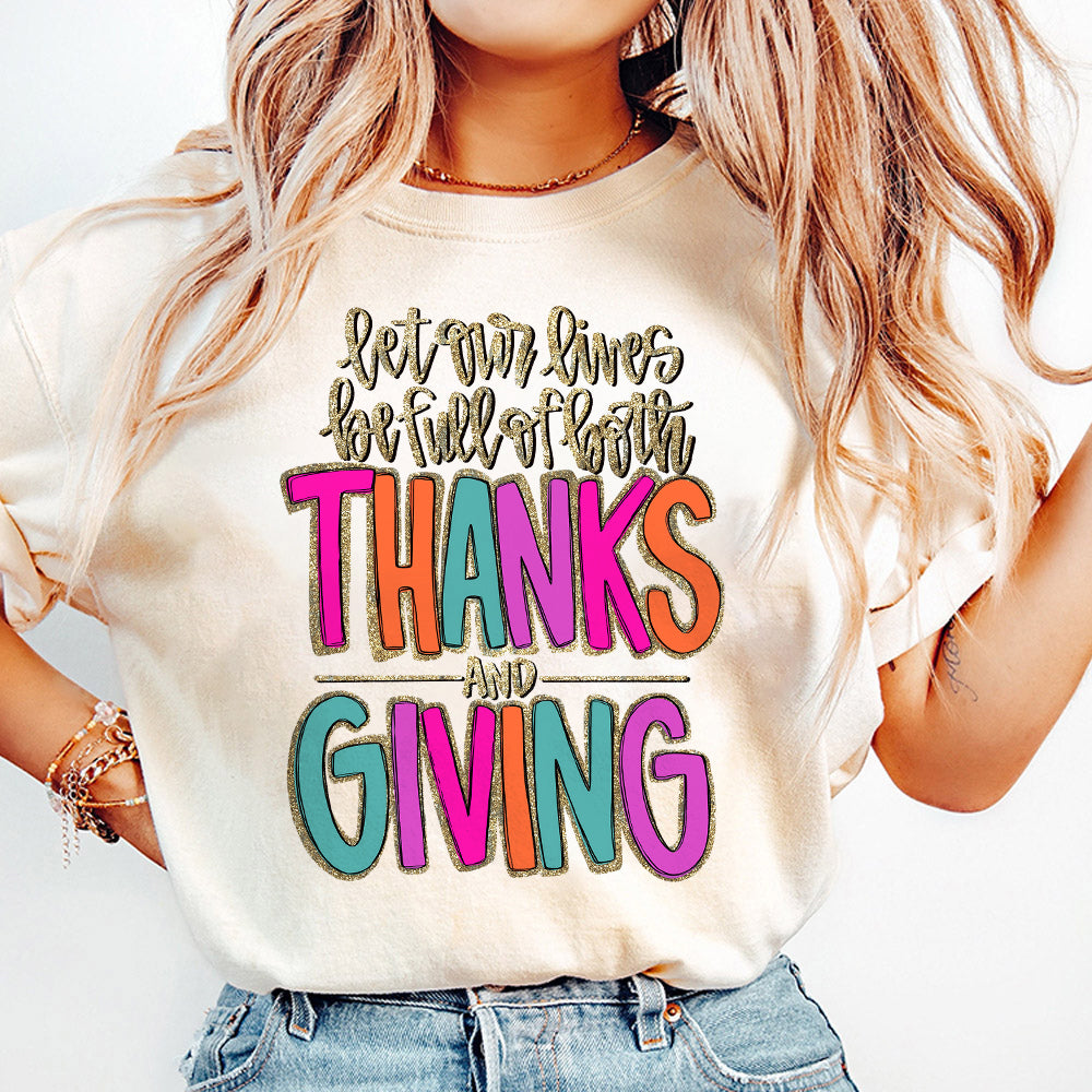 Thanksgiving Sublimation DTF Design PNG Digital Download  Hand Drawn Printable Art  Preppy  Thankful  Pink and Orange  Glitter  Gold S209 abccc