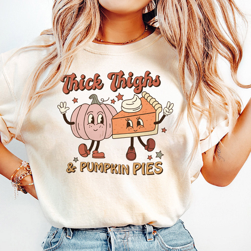 Pumpkin Pies Png, Pumpkin Pie Png, Thick Thighs Png, Thanksgiving Png for Women, Thanksgiving Png SNA