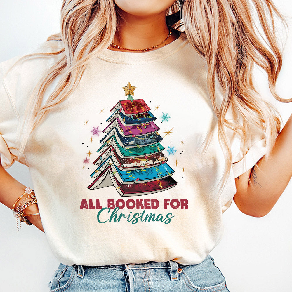 Acotar All Booked for Christmas PNG Digital Download, SJM Book Lover Shirt Designs, Bookish Xmas PNG Clipart, Christmas Book Lover TShirt S216 SNA