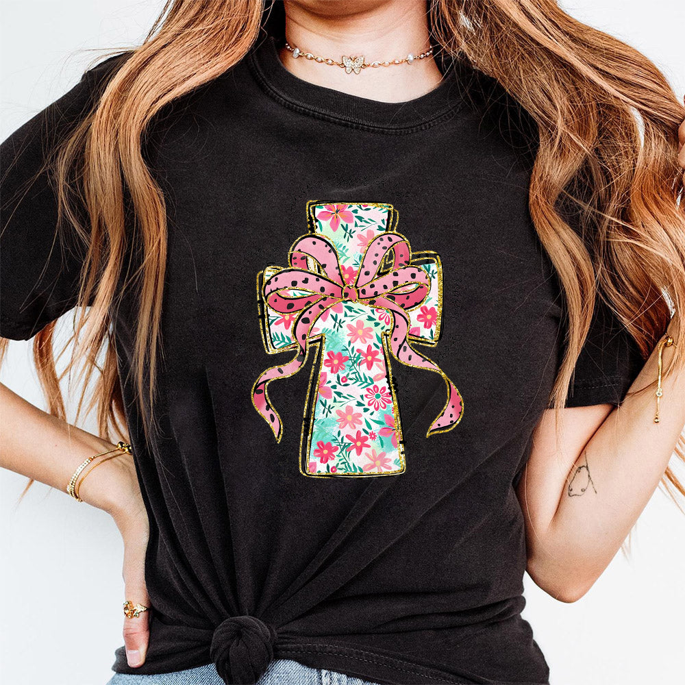 Pink floral christmas coquette png bundle, Pink Green brushstroke merry png, christmas png, christmas tree png, nutcracker png, Floral cross PNG1510 07 4 NPN